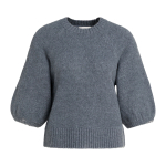 YAYA Trui met mouwen met textuur seal grey