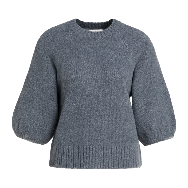 YAYA Trui met mouwen met textuur seal grey