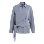 YAYA Blouse met lange mouwen en knoopdetails arctic seal grey