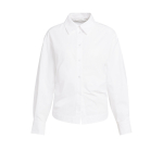 YAYA Blouse met tailleaccent en plooien op de rug pure white.