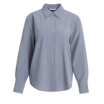 YAYA Blouse met kraagdetails seal grey.