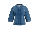 YAYA Denim blouse met korte mouwen