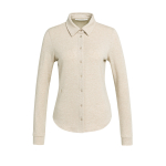 YAYA Jersey melange blouse cashmere grey