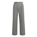 YAYA Geweven, wijde broek met ruitpatroon en plooien. 