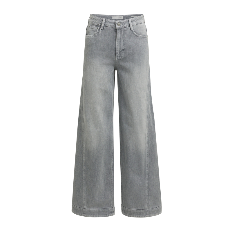YAYA Denim barrel jeans met siernaad - L34 grey denim