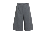 YAYA Zachte geweven lange bermudashort anthracite