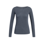 YAYA Top met lange mouwen en ronde hals odyssey gray
