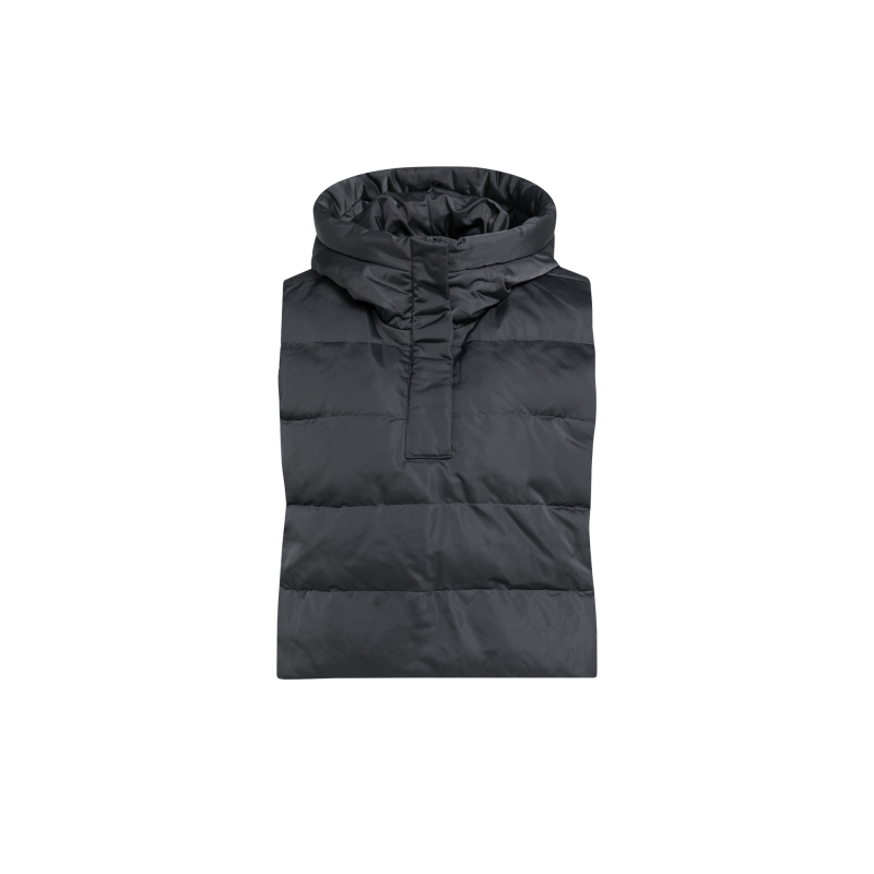 YAYA Nylon gevoerde binnenbodywarmer om als extra laag te dragen black.