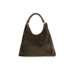 YAYA Omkeerbare tas van nylon en imitatiebont