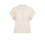 YAYA Knitted polo with cord at bottom