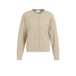 YAYA Towel knitted cardigan crockery brown melange