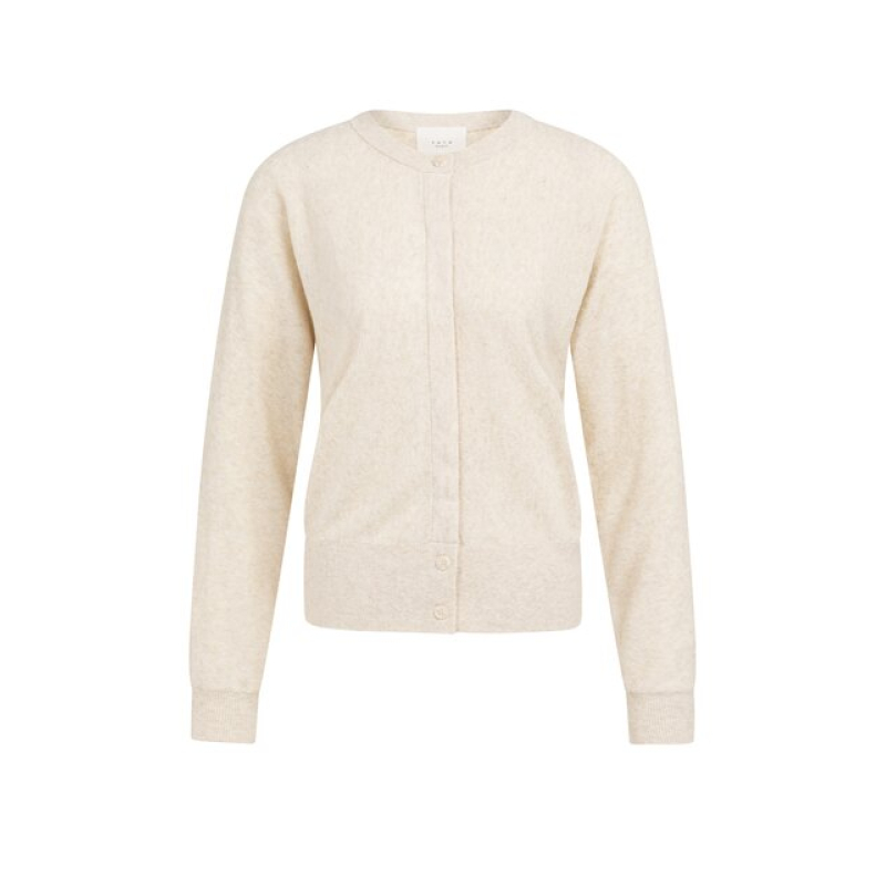 YAYA Towel knitted cardigan creme beige melange