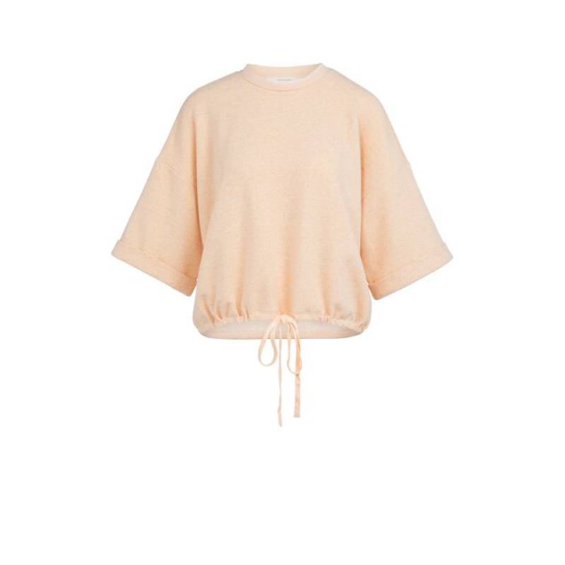 YAYA Short sleeve sweatshirt orange melange 