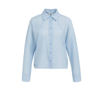 YAYA Batwing blouse with cut seams light blue