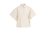 YAYA Blouse with sleeve detail cloud creme white