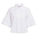 YAYA Blouse met volumineuze ballonmouwen pure white