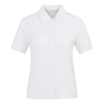 YAYA Jersey blouse met stikdetails pure white