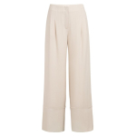 YAYA Woven linen mix wide leg trousers 