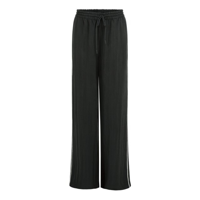 YAYA Woven wide leg trousers L32 black