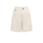 YAYA Woven longer length bermuda short cloud creme white