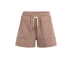 YAYA Jersey short with cargo pocket brownie brown