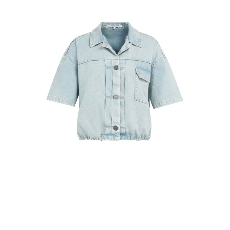 YAYA Colored worker denim jacket light denim