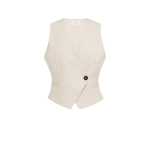 YAYA Woven gilet with asymetrical 