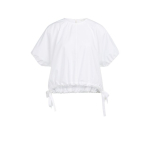 YAYA Boxy top with adjustable waist pure white