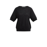 YAYA Jersey top with knitted outlook black