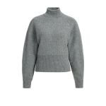 YAYA Trui met hoge hals en wijde mouwen grey