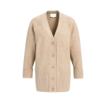 YAYA Cardigan in ribsteek dark beige