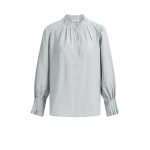 YAYA Blouse met geplooide kraag en manchetten gray