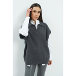 YAYA A-lijn blouse met hoge hals pure white